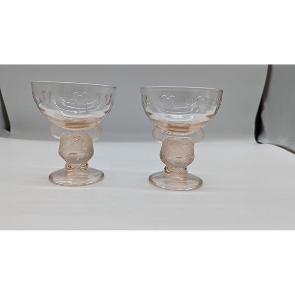 Vintage Rare Mickey Mouse Ice Cream Sundae Bowls cups Disney collectible - Picture 3 of 10